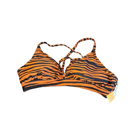 KONA SOL NEW bikini top Animal print size Large 12/14 - Picture 1 of 3
